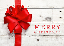 Rustic Gift Christmas Greeting Card