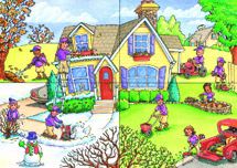 Seasonal Services Landscaping Holiday Cards