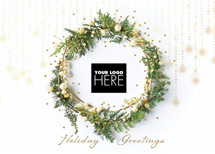 Glistening with Charm Holiday Logo Cards