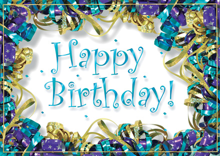 Ringed in Ribbons Birthday Cards