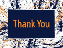 Paint Splatter Pattern Thank You Cards